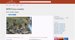 Desktop Screenshot of mtbcrosscountry.com